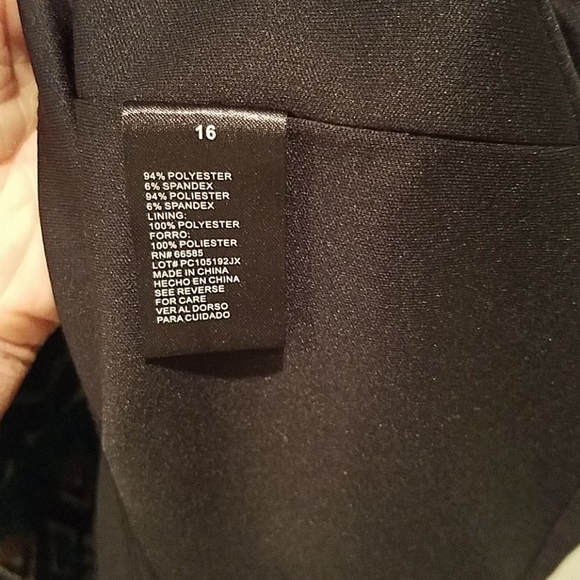 Perceptions turquoise and black dress - Picture 4 of 5